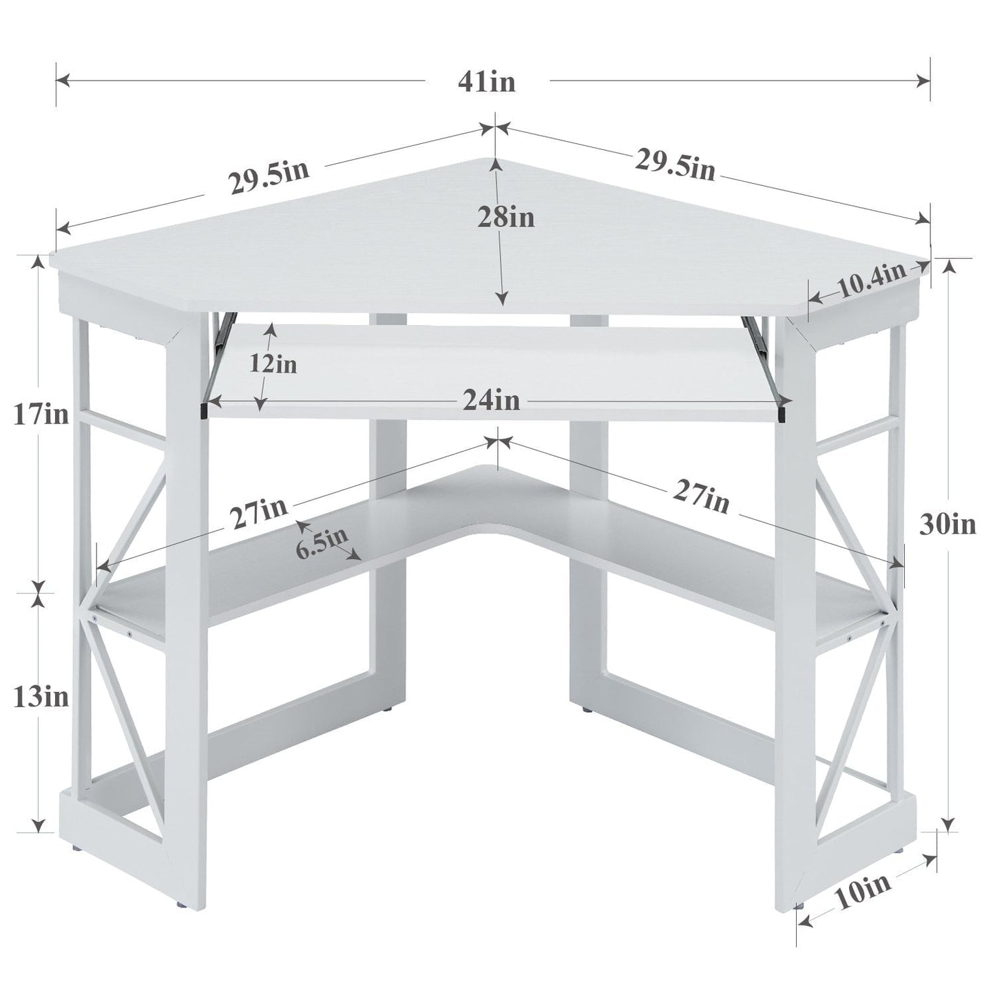 VECELO Corner Computer Desk Workstation Table for Home Office - Special