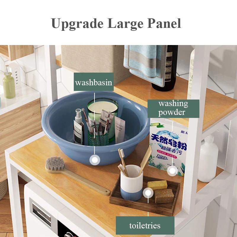 Mini Fridge Washing Machine Bathroom Organizer Rack