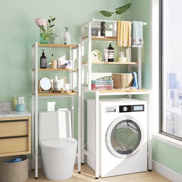 Mini Fridge Washing Machine Bathroom Organizer Rack