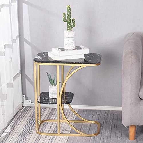UPBEER Balcony Coffee Table Small House Marble Side Cabinet Living Room Sofa