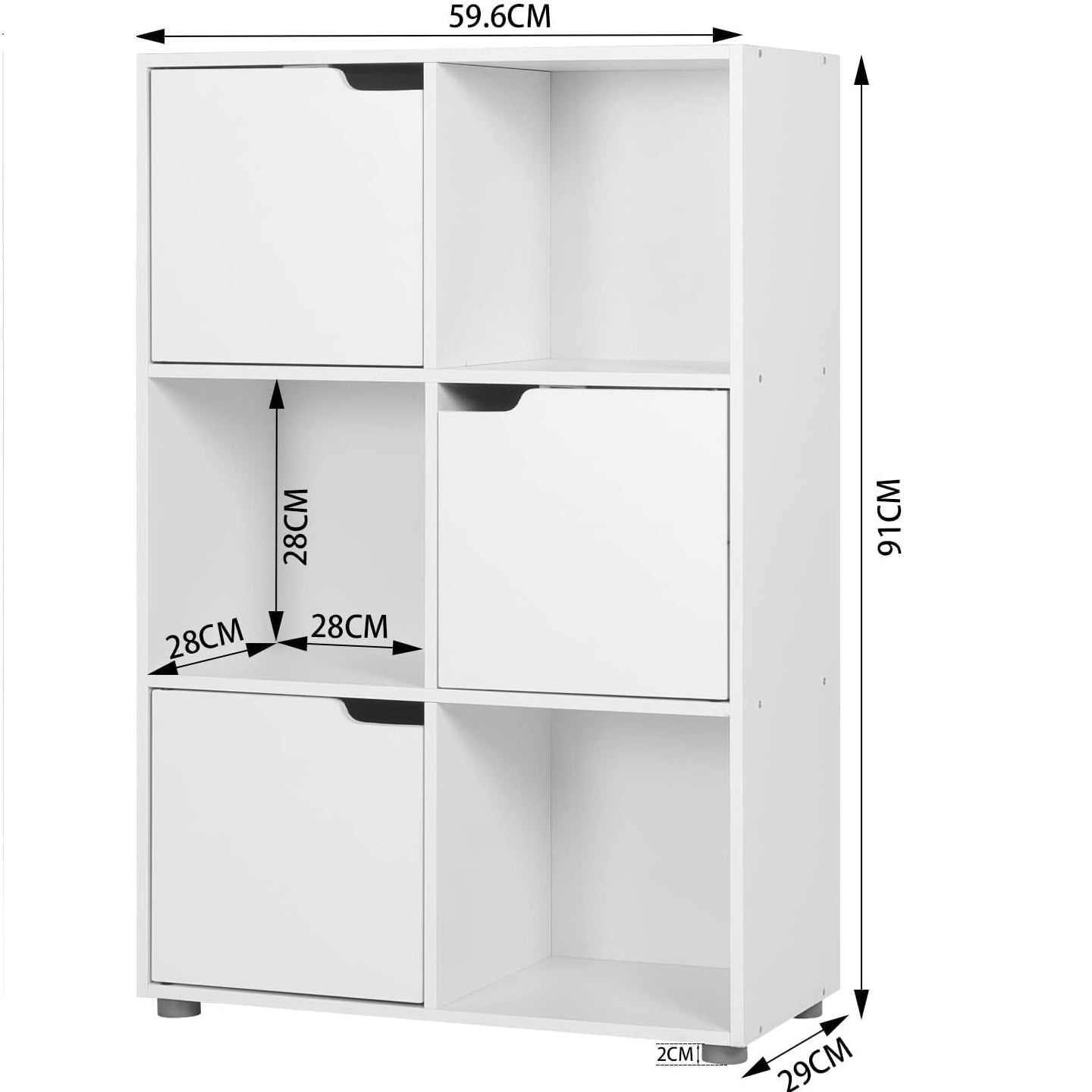 Triad Standing Storage Room Divider Office Cabinet book case Shelf Rack