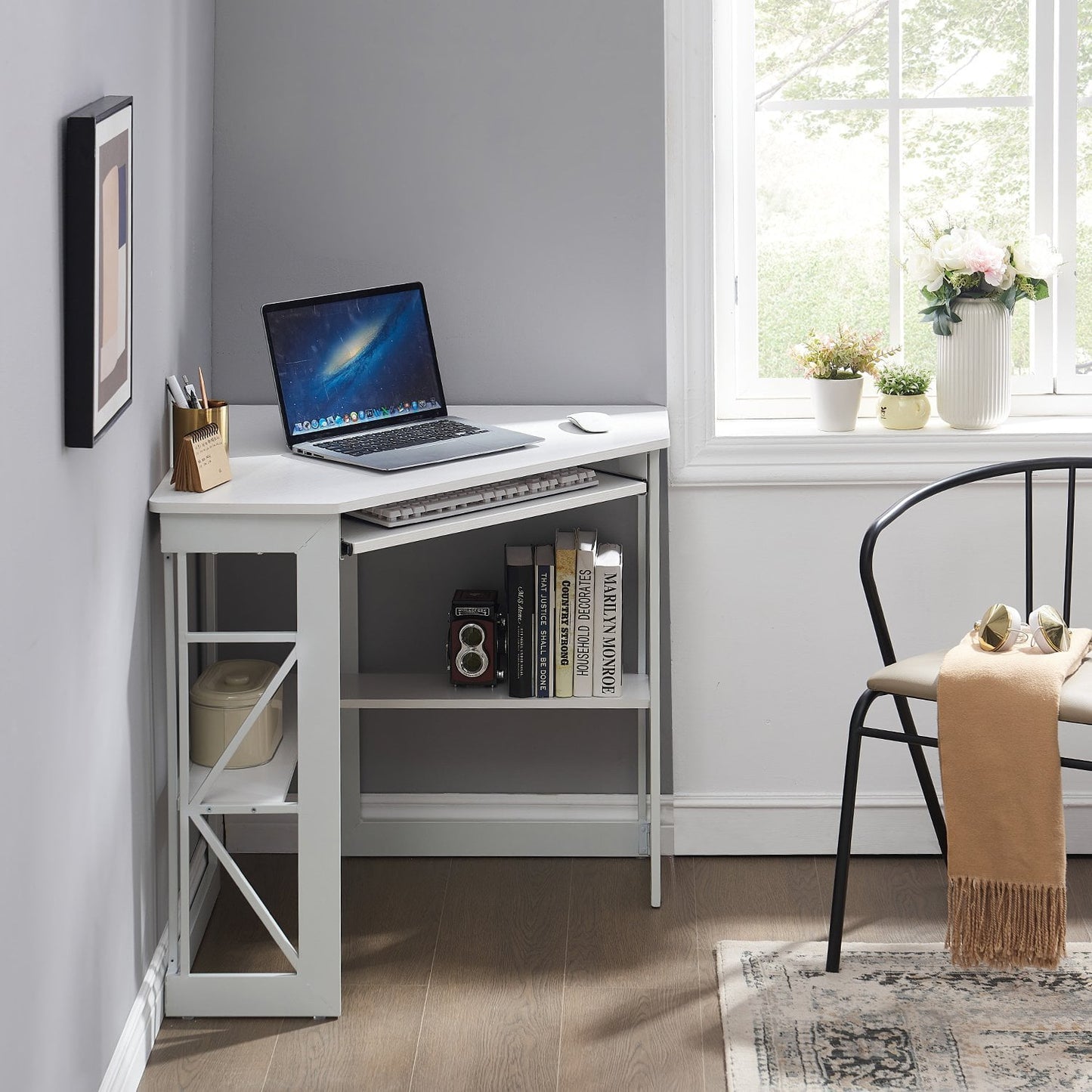 VECELO Corner Computer Desk Workstation Table for Home Office - Special