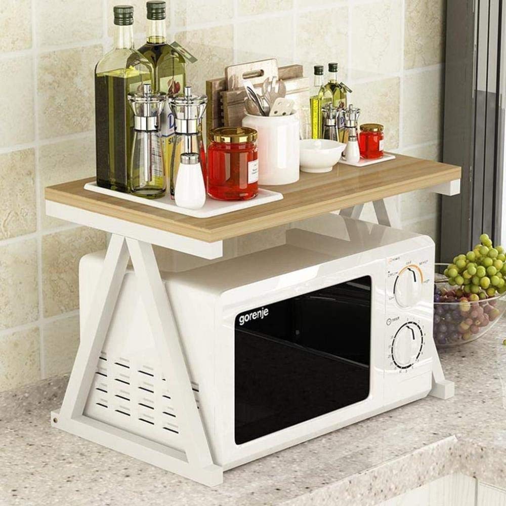 Vinziee Kitchen Microwave Spice Storage Organizer Rack