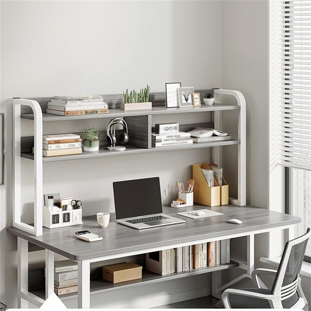 Liuzh Computer Desk Table Bookshelf Integrated Table
