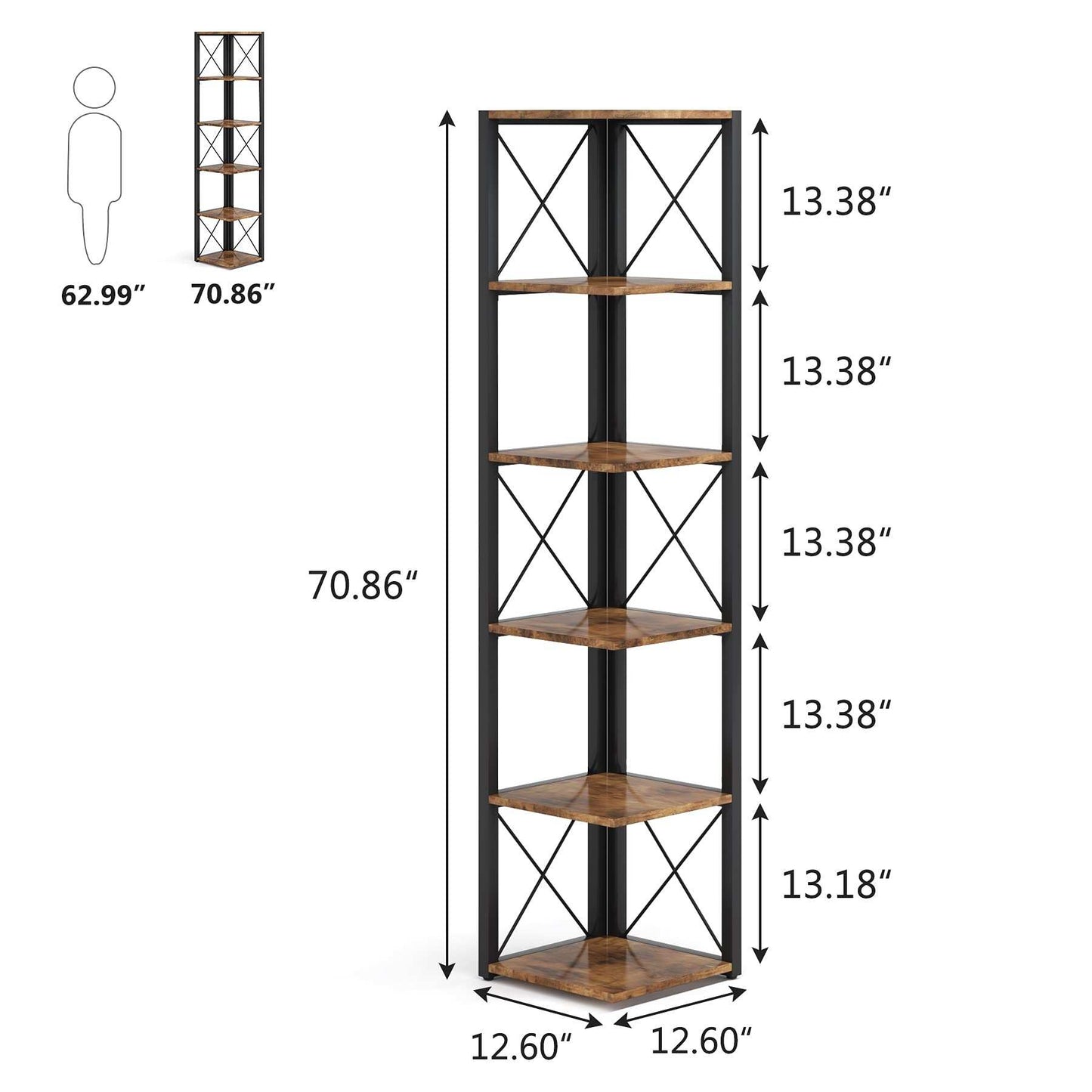 Plinth Bookcase Storage Organizer Rack