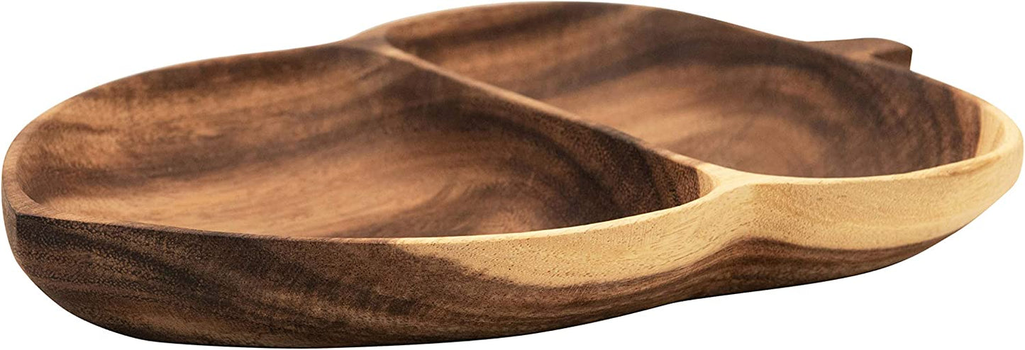 Acorn Leaf Solid Wood Guest Snack Kitchen Serving Tray