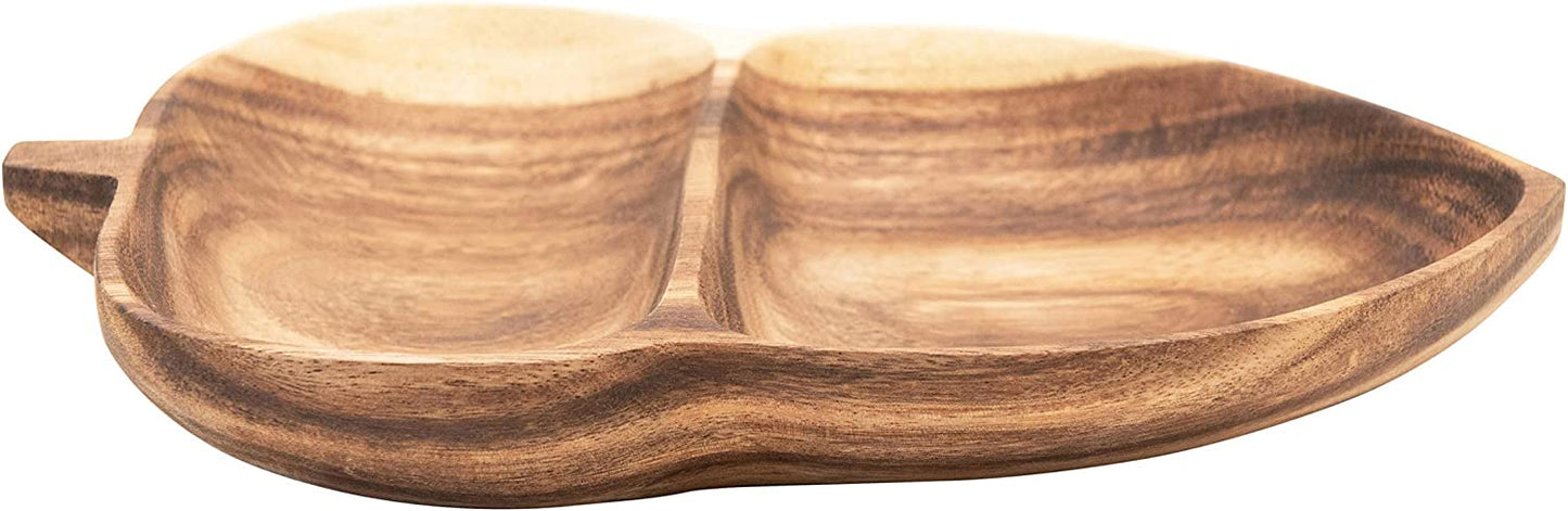 Acorn Leaf Solid Wood Guest Snack Kitchen Serving Tray