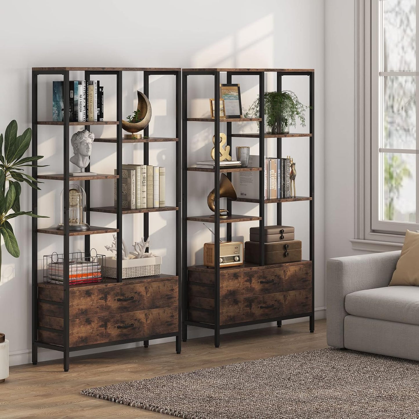 Little Tree Kitchen Storage Shelf Lounge Living Bedroom book case with Drawers