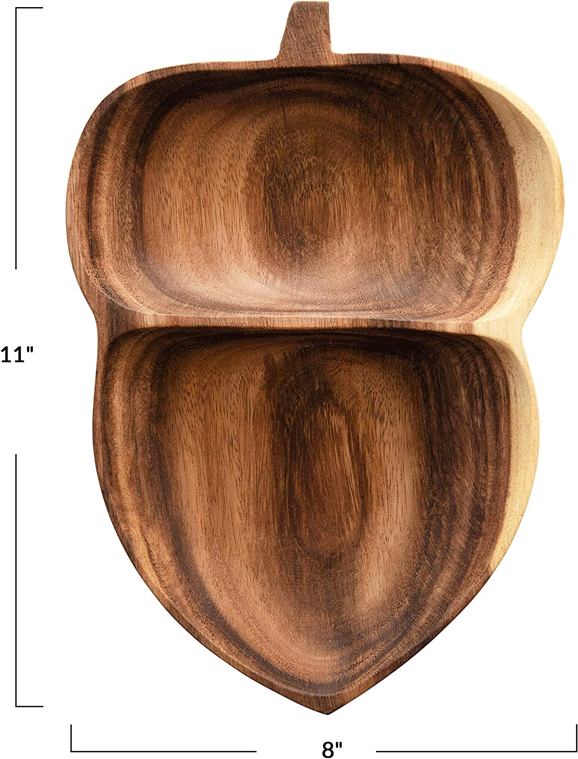 Acorn Leaf Solid Wood Guest Snack Kitchen Serving Tray