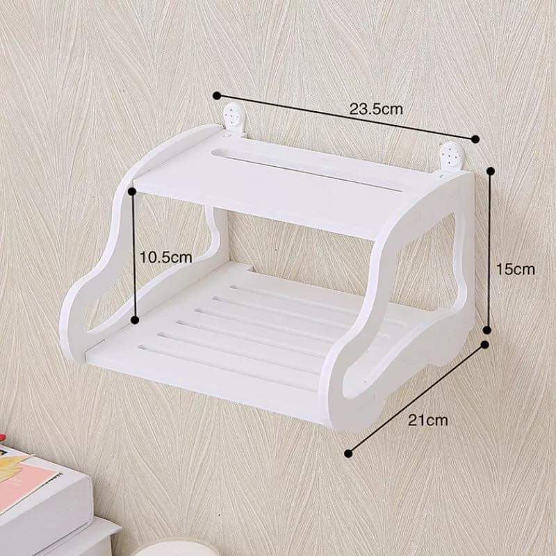 Double Layer Wall Mounted Lounge Living Room Floating Shelve Stand