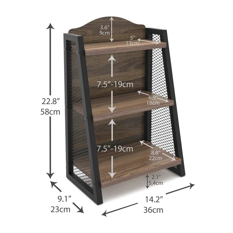 Trestle Modern Spice Coffee Kitchen Organizer Storage Rack
