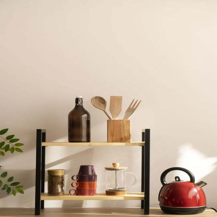 Twin Ledge Coffee Tea Spice Organizer Storage Kitchen Rack - Special