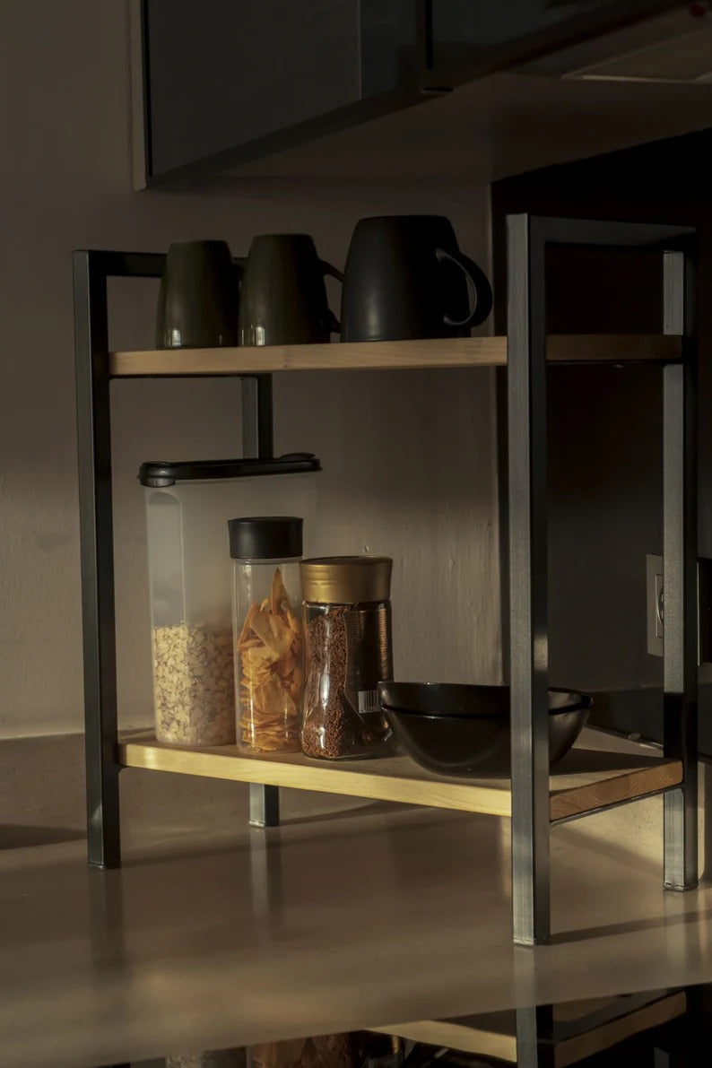 Twin Ledge Coffee Tea Spice Organizer Storage Kitchen Rack - Special