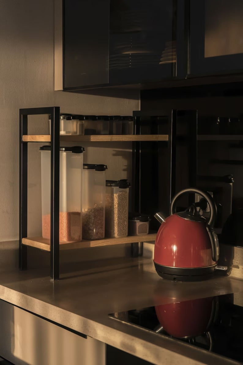 Twin Ledge Coffee Tea Spice Organizer Storage Kitchen Rack - Special