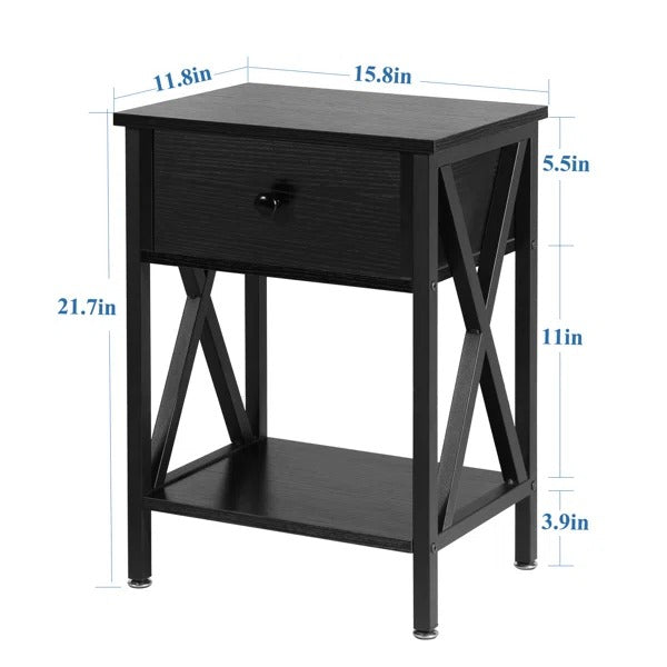 Halstein Lounge Bed Room Organizer Side Table Decor