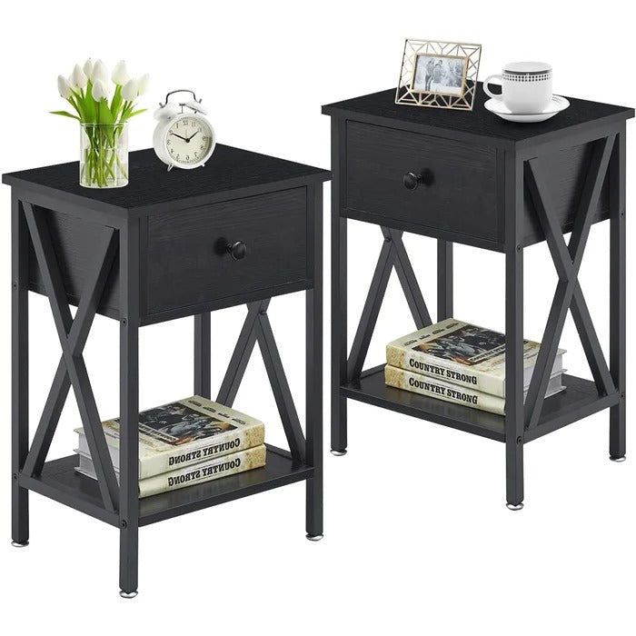 Halstein Lounge Bed Room Organizer Side Table Decor