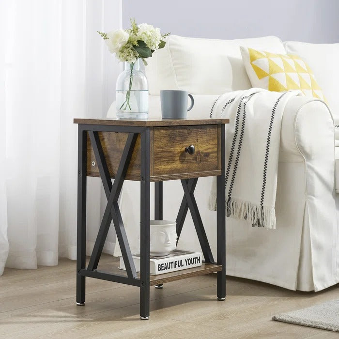 Halstein Lounge Bed Room Organizer Side Table Decor