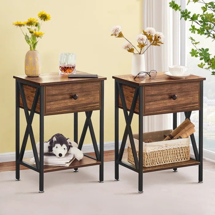 Halstein Lounge Bed Room Organizer Side Table Decor