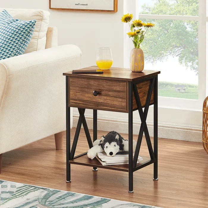 Halstein Lounge Bed Room Organizer Side Table Decor