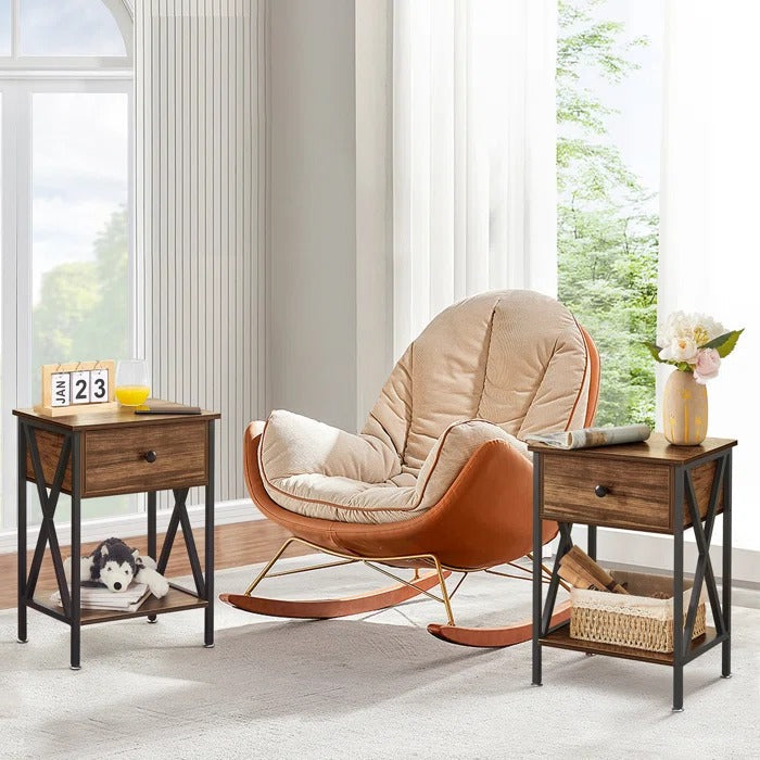 Halstein Lounge Bed Room Organizer Side Table Decor