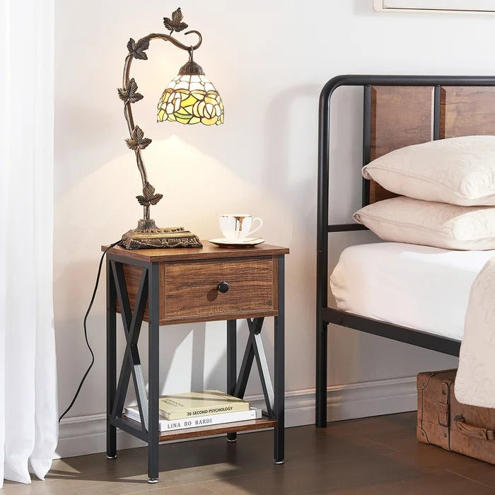 Halstein Lounge Bed Room Organizer Side Table Decor