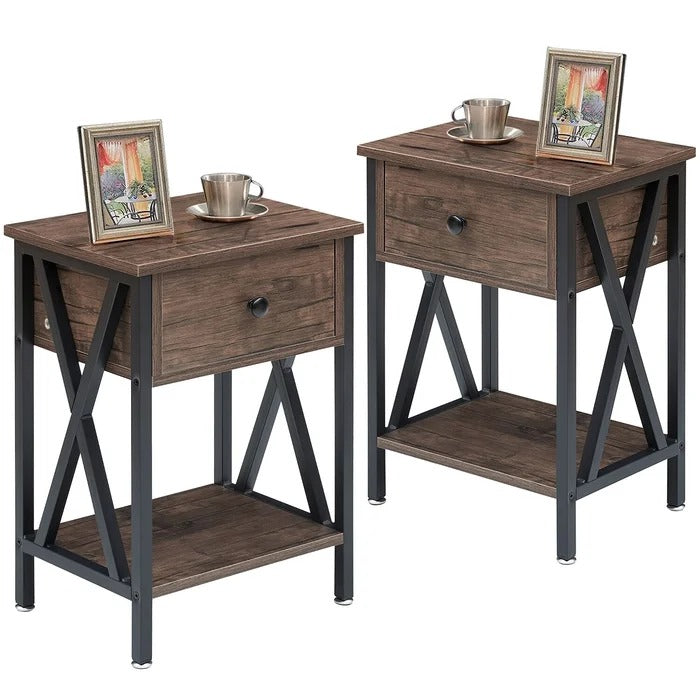 Halstein Lounge Bed Room Organizer Side Table Decor
