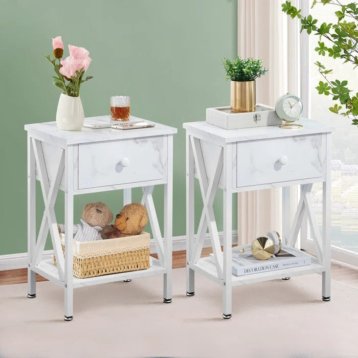 Halstein Lounge Bed Room Organizer Side Table Decor
