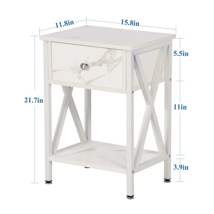 Halstein Lounge Bed Room Organizer Side Table Decor