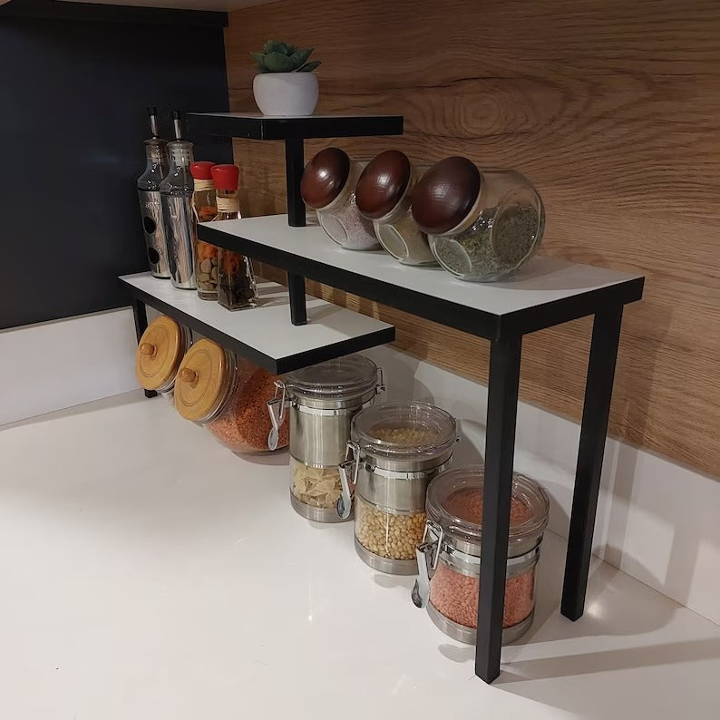 Ziggy Zone Corner Kitchen Spice Salt Organizer Storage Shelf Rack
