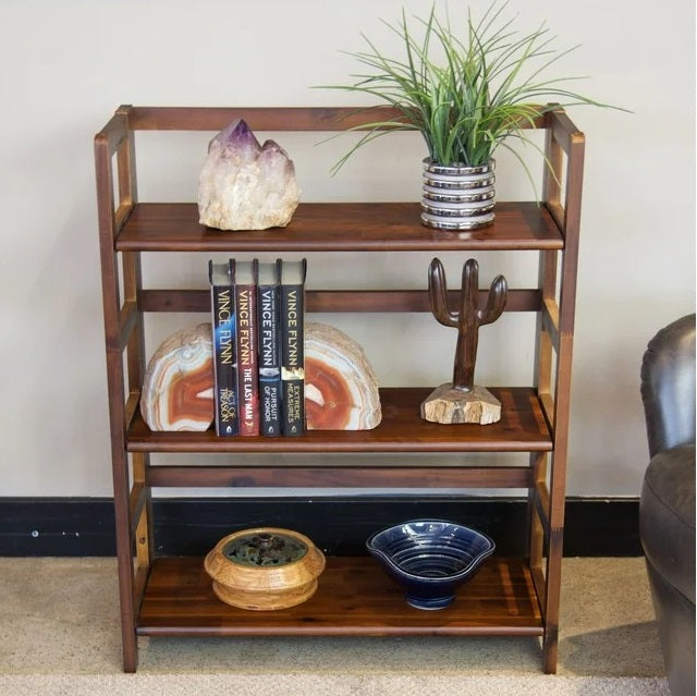 Muhittin Solid Wood Living Drawing Bedroom Office Work book case Organizer Rack