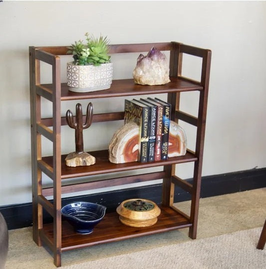 Muhittin Solid Wood Living Drawing Bedroom Office Work book case Organizer Rack