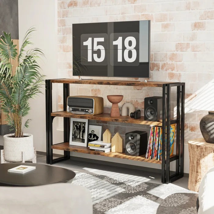 Smokestack Living Lounge Hallway book case Media Console Table