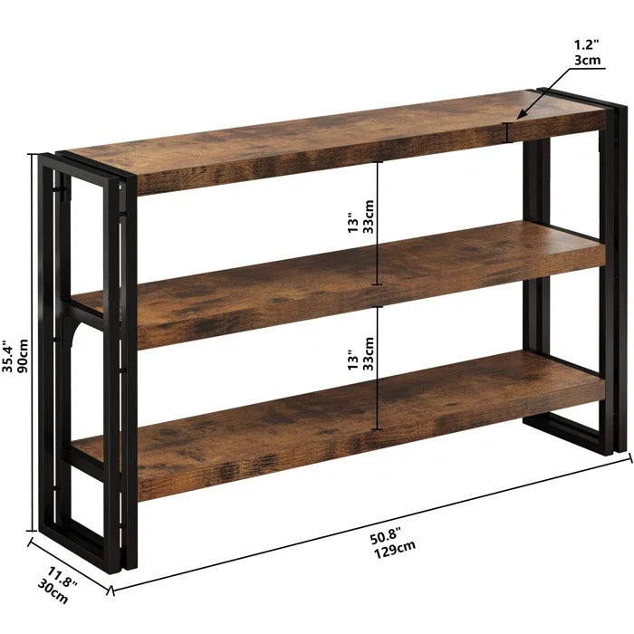 Smokestack Living Lounge Hallway book case Media Console Table