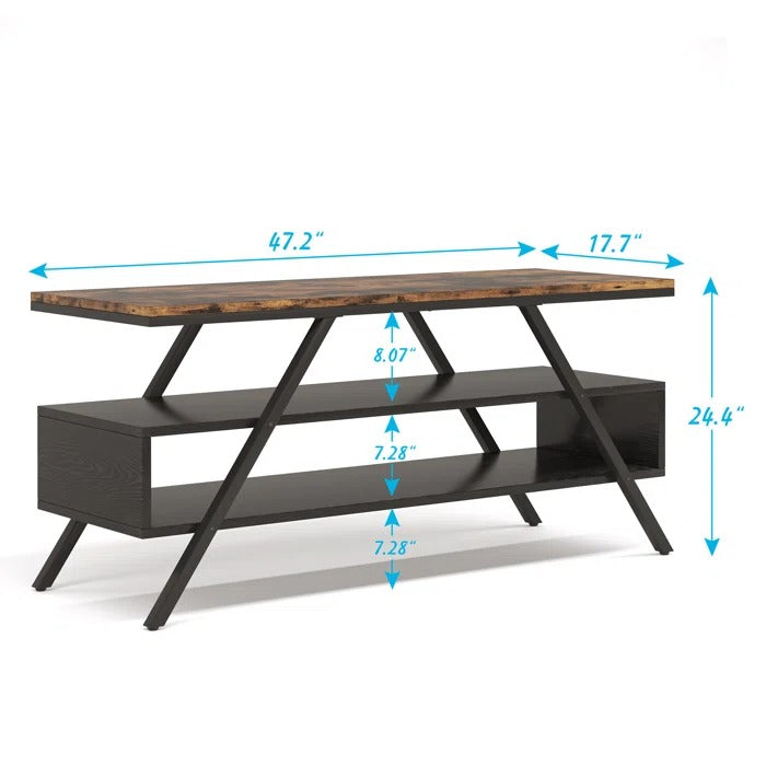 Pravinn Lounge LED book case Media Console Table