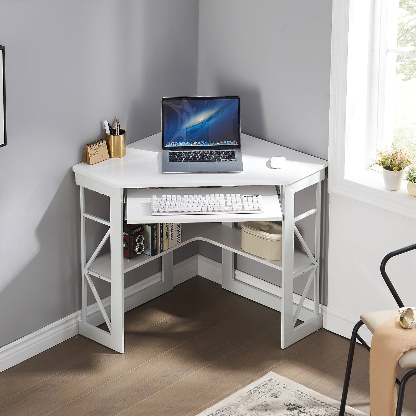 VECELO Corner Computer Desk Workstation Table for Home Office - Special
