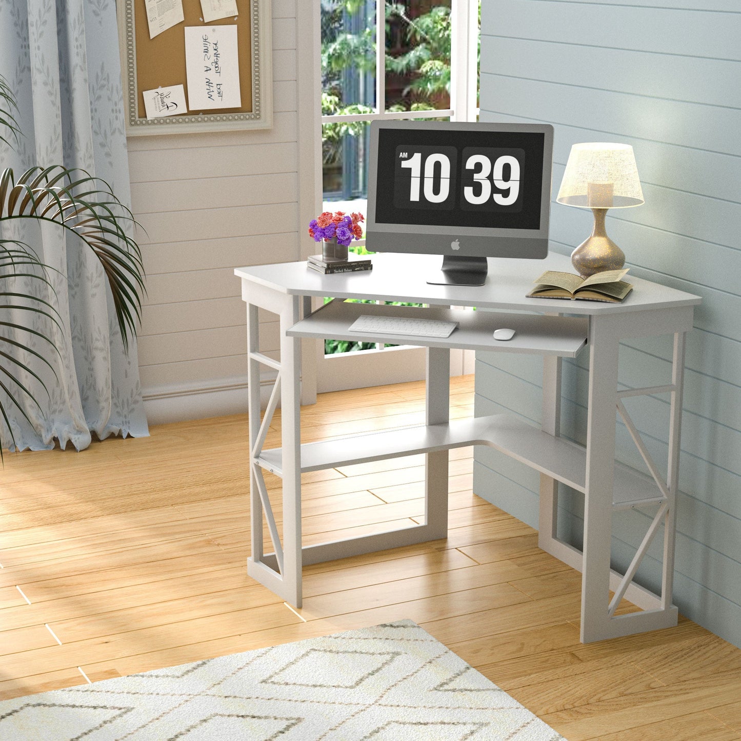 VECELO Corner Computer Desk Workstation Table for Home Office - Special