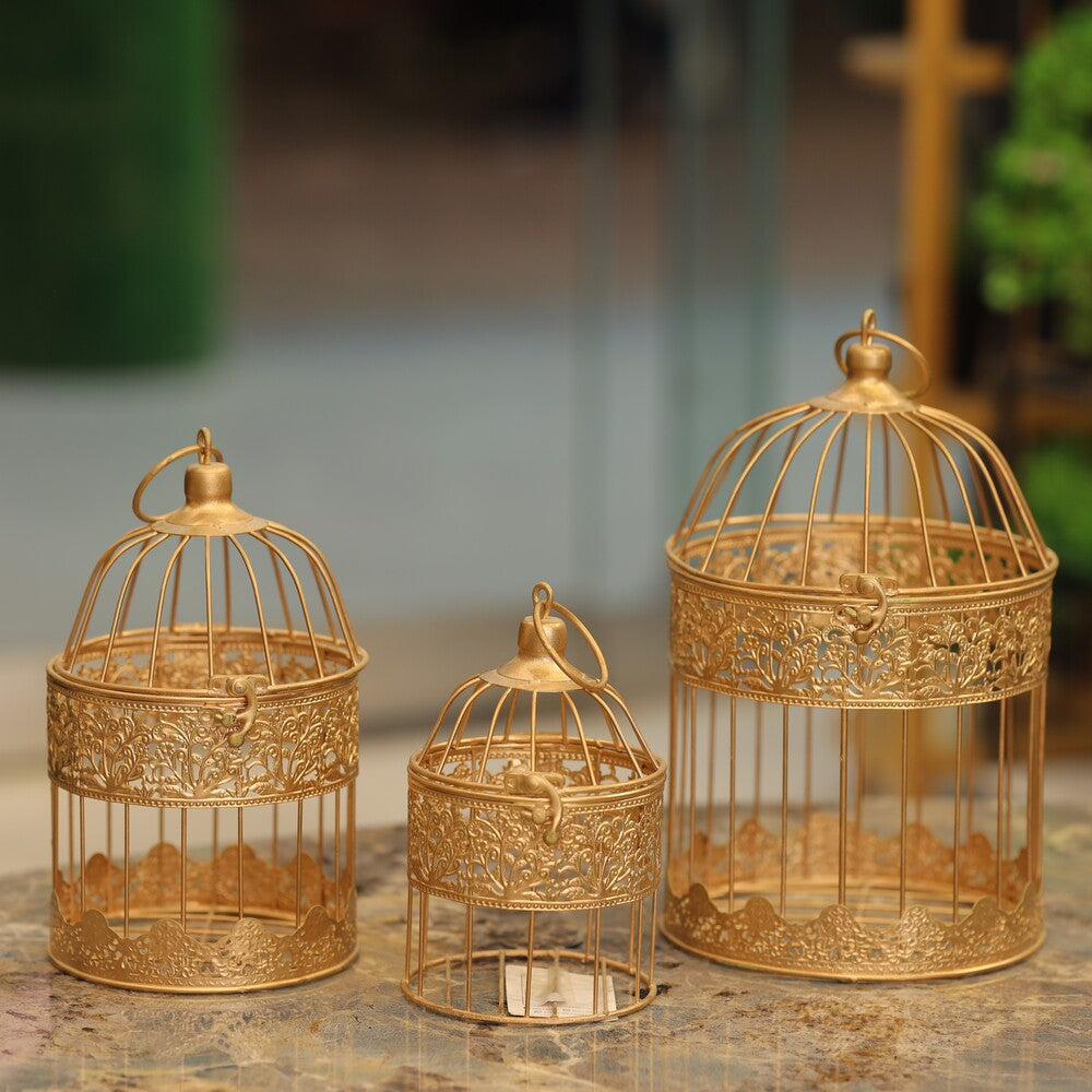 Metal Bird Cage Set (3 Pcs)