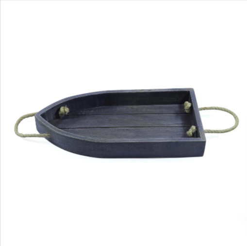 Hang In Boat Solid Wood Kitchen Serving Tray