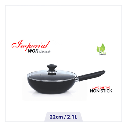 Kitchen King Non-Stick Imperial Wok With Cover