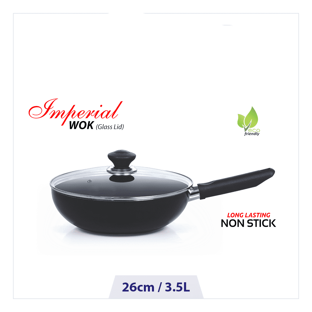 Kitchen King Non-Stick Imperial Wok With Cover