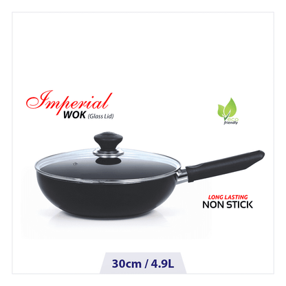 Kitchen King Non-Stick Imperial Wok With Cover