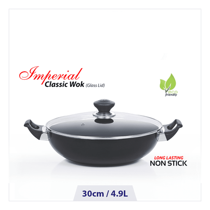 Kitchen King Non-Stick Imperial Classic Wok With Cover