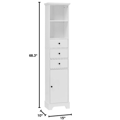 Merax Bathroom Cabinet Storage Shelf Tower