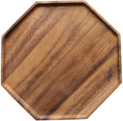 Renawe Octagon Wooden Platter Kitchen Serving Tray