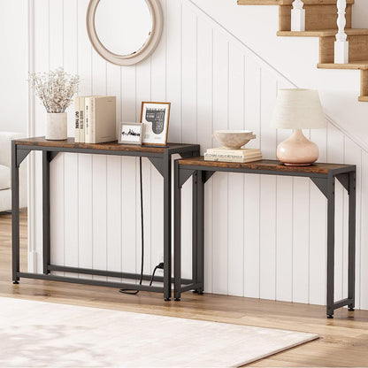 Amyove Nesting Console Narrow Long Entryway Table Pack of 2