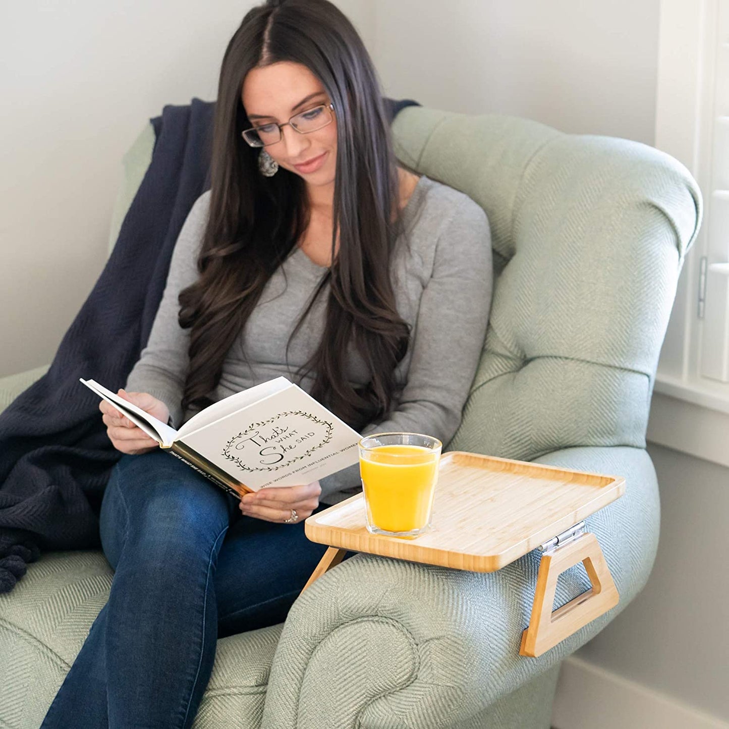 Couch Arm Tray Table, Portable Table and Side Tables for Small Spaces