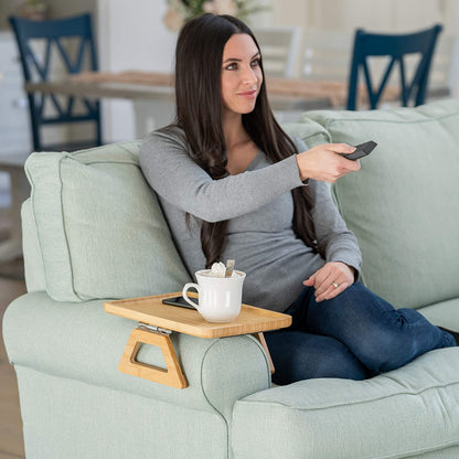 Couch Arm Tray Table, Portable Table and Side Tables for Small Spaces