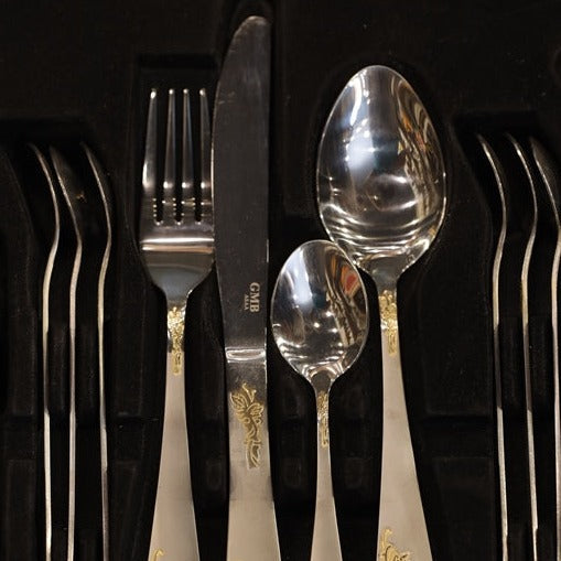 GMB Golden Cutlery Set (30 Pcs)