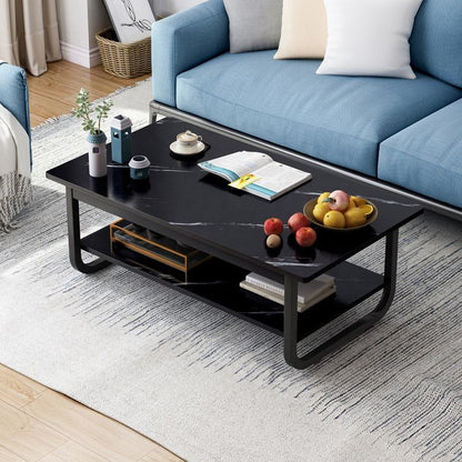 Luxury Tea Table Simple Living Room Nordic Double Layered Modern Furniture