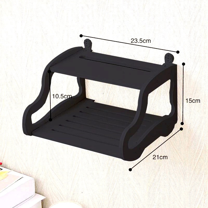 Double Layer Wall Mounted Lounge Living Room Floating Shelve Stand